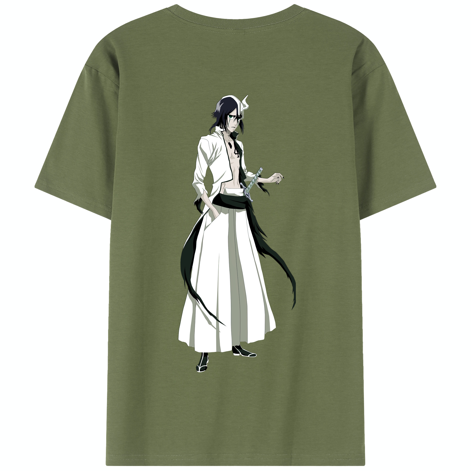 （画像用） ブリーチ ウルキオラ·シファー BLEACH Ulquiorra cifer 綿100％半袖Tシャツ（背面プリント）